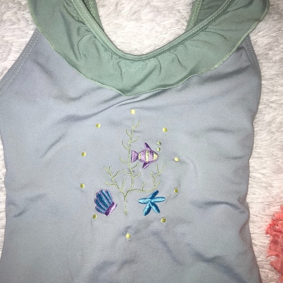 Youth 5/7 American Girl Doll Brand Swim bathingsui - Picture 2 of 7